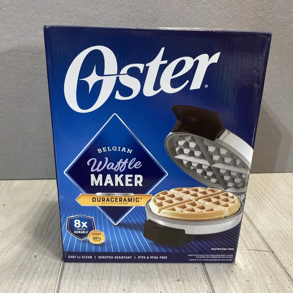 Oster Dura Ceramic Belgian Waffle Maker Stainless Steel CKSTWF1502-TECO 8